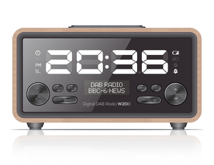 Prêt à expédier W20B DAB/DAB + FM <span class=keywords><strong>Radio</strong></span>-réveil numérique avec grand écran/BT, <span class=keywords><strong>beau</strong></span> design pour chambre cuisine bureau - Product Image 6