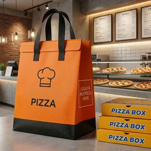 Custom Non-Woven Insulated Lunch Bags <b>Cooler</b> Bags Leakproof Thermal Foldable Eco-Friendly Delivery Bag Wholesale for Adults Kids - Product Image 3