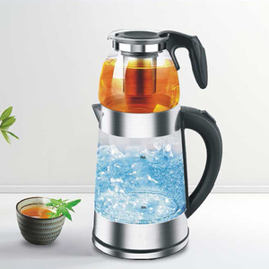 Bouilloire Électrique Double Paroi 2L+ avec Arrêt Automatique et Protection Anti-Ébullition à Sec, pour Infusion de Thé et Chauffe-Eau - Product Image 1