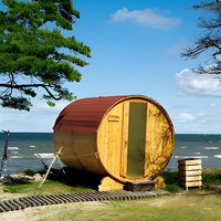 Cèdre rouge importé du Canada traditionnel au design luxueux 2-3 personnes Accueil Sauna Spa Baignoires Sauna Chambres