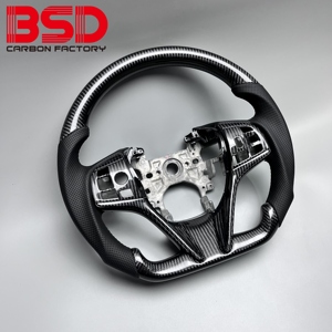 BSD Carbon pour TLX Custom JDM Brand New Racing Style Volant chauffant en fibre de carbone véritable - Product Image 2