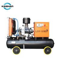 Compresseurs d'air portables à vis KAISHAN 22KW 30HP avec moteur et moteur à roulement PLC pour l'exploitation minière, la construction et l'utilisation en extérieur