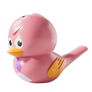 Ensemble de jouets musicaux sensoriels en forme d'oiseaux sifflants de dessin animé pour tout-petits avec nœuds papillon colorés - Product Image 3