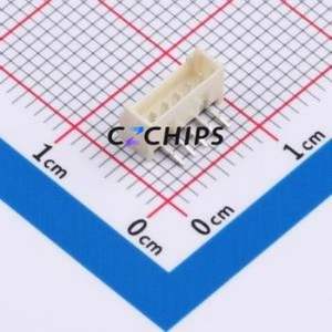 WAFER-MX1.25B-5PWZ Wire-to-Board Pin Header Bent Lead Through Hole,P=1.25mm 1x5P 1.25mm Right Angle Insert PicoBlade (MX 1.25) - Product Image 1