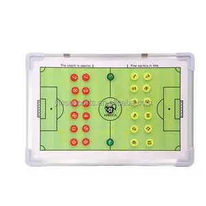 El marco de aluminio muestra tableros magnéticos personalizados para entrenadores de fútbol táctico
