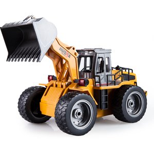 Télécommande universelle <span class=keywords><strong>Huina</strong></span> <span class=keywords><strong>1520</strong></span> RC Komatsu Excavatrice Bulldozer Jouet 1/18 Échelle Métal RC Dozer Camion de remorquage Jouet - Product Image 4