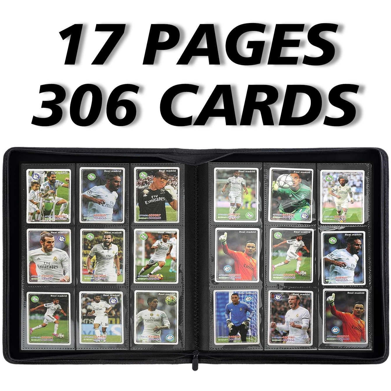 17 pages 306 cards