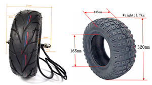 Scooter électrique Geofought R8 40-100Ah, 14 pouces, 13 pouces, longue portée, 80-250 km, double moteur, 72V, adulte, avec application - Product Image 6