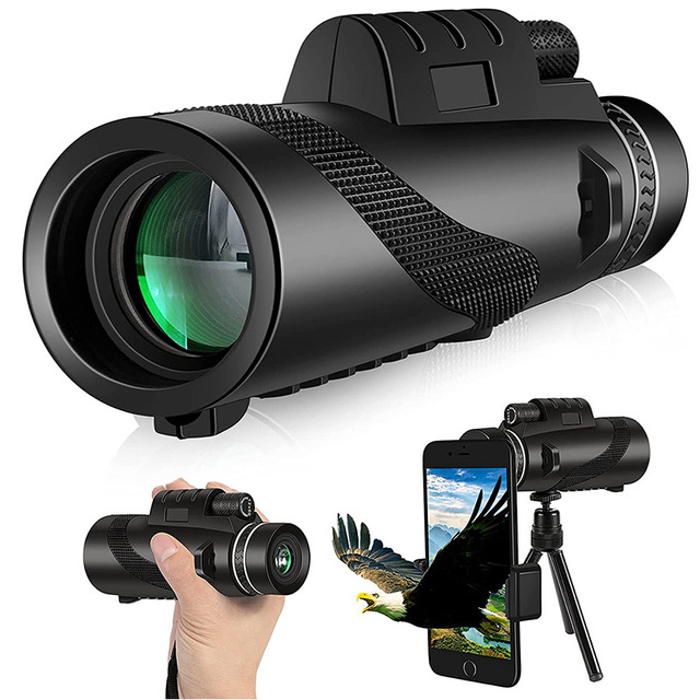 12x42 Bak4 FMC Monocular Telescope Astronomical Bird-Watching Multi-Use Made in China