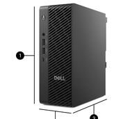 Dell Pro Max Micro FCM 2250 Mini Tower Workstation, U9 285 20-Core, 8GB/265GB SSD, 180w Grafis Terintegrasi, Desktop Bisnis