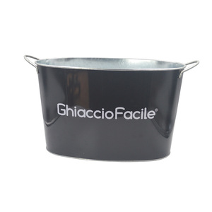 工場直送 亜鉛メッキ金属製ワインクーラーバケツ 大型10L ビール缶用アイスバケツ パーティー用 - Product Image 5