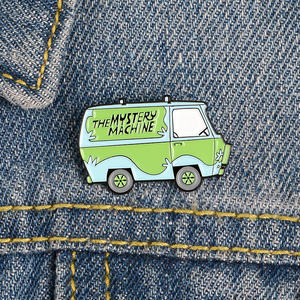 Pasadores de autobús verde secreto de dibujos animados, broches esmaltados para coche, mochila, ropa, bolsa, <span class=keywords><strong>insignias</strong></span>, alfileres, regalos de joyería para amigos - Product Image 3