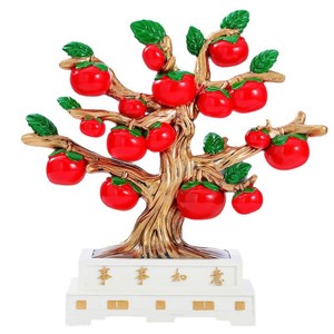 Persimmon <b>Tree</b> Ornament Resin Decorative Plant For Home Living Room Entryway Housewarming Gift - Product Image 5