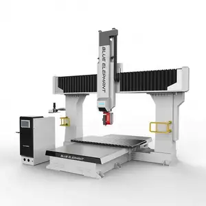 Eps 5 Sumbu Router Cnc Mesin Ukiran, Cetakan Kayu Besar 1224 Pekerjaan Berat Cina Terbaik untuk Logam