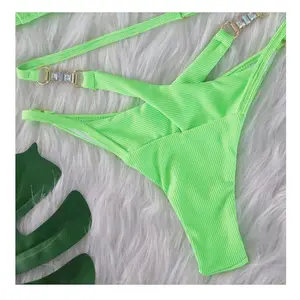 Huỳnh quang Bikini thiết lập mới đến đồ bơi beachwear thích hợp cho chụp ảnh tại bãi biển bikini sexy