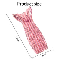 Flotteur de piscine gonflable en forme de queue de sirène, matelas pneumatique pour adultes et adolescents, fête de plage d'été, rose, 185x92cm, intérieur/extérieur