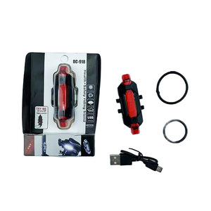 Luz trasera para bicicleta DC-918, LED, recargable por USB, 4 modos, resistente al agua, de plástico, para ciclismo nocturno, para bicicleta de montaña - Product Image 2