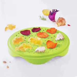 Vegetable Draining Plate Fruit Chips oven-safe dishwasher-safe Food Grade Silicone OEM silicone kitchenware