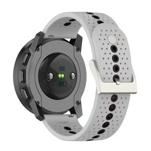 <span class=keywords><strong>Bracelet</strong></span> en silicone officiel 20mm 22mm Sport <span class=keywords><strong>Bracelet</strong></span> de montre étanche pour Samsung Galaxy Galaxy Watch <span class=keywords><strong>5</strong></span> pour <span class=keywords><strong>Suunto</strong></span> 9 Speak - Product Image 5
