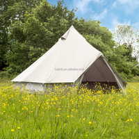 Camping en plein air Heavy Duty Grande Maison Coton Luxe Glamping Pyramide Cloche Yourte Toile Tente