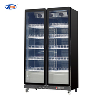 Réfrigérateur vitrine pour boissons froides X-MING, pour supermarchés et magasins, mini réfrigérateur vertical avec porte en verre