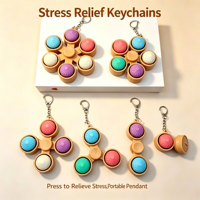 Joli jouet anti-stress non compressé en forme de petit pain bouilli à la vapeur, gadget de soulagement par pression, pendentif porte-clés