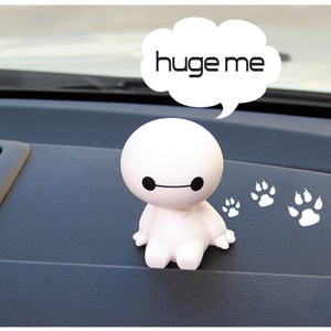 Figurine de robot Baymax de dessin animé 2025, tête qui se balance, ornements de voiture, décorations intérieures de voiture, poupée Big Hero, jouets, accessoires d'ornement - Product Image 4