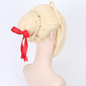 Peluca de cosplay de sabre dorada y gris del juego Fate/<span class=keywords><strong>stay</strong></span> <span class=keywords><strong>Night</strong></span> - Product Image 3