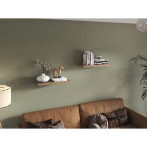 DB Ecco 31,5 \ "Estantes flotantes anchos Juego de 2 para decoración de pared Dormitorio Baño Almacenamiento Exhibición de libros - Product Image 5