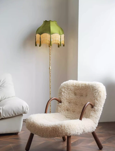 Fauteuil de relaxation individuel Lavinia en velours touffeté, convertible (assis ou allongé), pour balcon, chambre, salon ou bureau à domicile - Product Image 2
