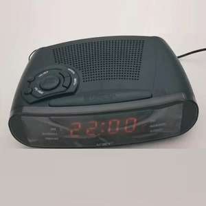 Radio-réveil numérique portable AM/FM VST906 avec fonction snooze, design contemporain, corps en résine - Product Image 3