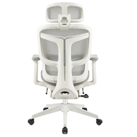 Chaise de bureau de direction ergonomique en maille intégrale avec accoudoirs 4D et repose-pieds, mobilier de bureau de luxe