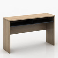 Bureau d'accueil de style Wabi-Sabi en bois couleur noyer foncé de petite taille pour bureau - Vente en gros