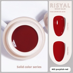 Gel UV Japonés de 60 Colores en Lata, Gel Sólido para Decoración de Uñas, Set de Esmalte en Gel con Pegamento para Uñas - Product Image 6