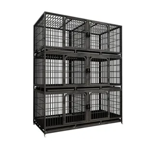 Pet Supplies Wholesale Single Layer Double Layer Three Layers Indoor Meat Rabbit Cages Rabbit House Pet Cages With Wheels