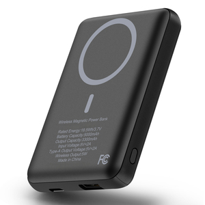 Mới <span class=keywords><strong>2025</strong></span> tốt nhất bán từ ngân hàng điện không dây đổ téléphone 5000mAh không dây từ ngân hàng điện mini xách tay - Product Image 1