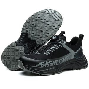 新しいアンチシャッターと耐浸透性快適で通気性のある作業靴フリーバックル回転固定安全靴 - Product Image 1