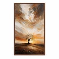 Peinture à l'huile abstraite contemporaine, tons terreux, art mural sur toile, décoration de luxe pour hôtel, villa, salon