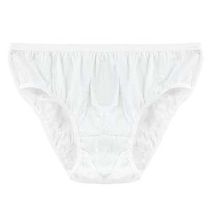 Impresión personalizada paquete biodegradable transpirable EO desinfectar debajo de las bragas de algodón 100% algodón ropa interior desechable para mujer - Product Image 6