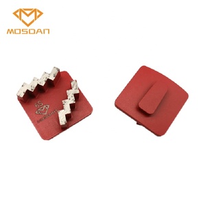 Redi-bloques de molienda de diamante para máquina de hormigón, bloqueo de unión de Metal, doble Zigzags - Product Image 4