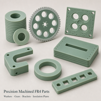 Pièces usinées CNC personnalisées en G10 FR4 Garolite, feuille d'isolation en fibre de verre époxy, fraisage, perçage, découpe