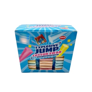 OEM Custom Explosive Jump Popping Candy con Marshmallow Malvavisco fruttato malva in scatola caramelle Decorative - Product Image 1