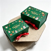 Vente flash - Boîte cadeau magnétique de Noël avec logo personnalisé, boîte cadeau de Noël en gros, boîte cadeau avec impression numérique