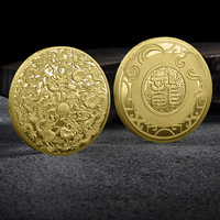 Chine usine défi fabrication de pièces en gros pièces porte-bonheur chinoises personnalisé argent vierge feng shui souvenir cadeau pièce en métal dragon