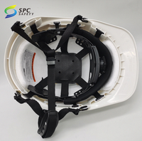 Casque de sécurité de travail HDPE blanc ventilé haute visibilité réfléchissant de nuit de haute qualité