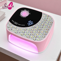 Nouvelle Lampe à Ongles LED Sans Fil 108W à Lumière Rouge avec Sonnerie de Commande, Rechargeable, pour Usage Domestique, en Plastique, Logo Personnalisé, pour le Durcissement du Gel UV