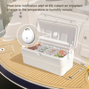 Humidor à cigares pour <span class=keywords><strong>cave</strong></span> à vin avec moniteur d'application, thermomètre et hygromètre étanches IP67 avec rapport de données exportable - Product Image 2
