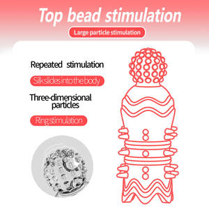 2 pcs水晶阴茎套龟头套阴茎扩大套延长器运动性玩具男性用品 - Product Image 3