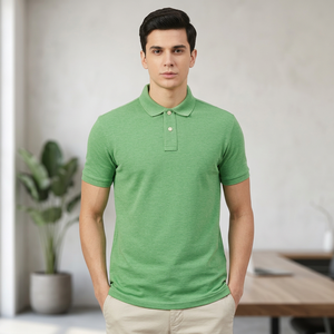 Polos homme 100% coton, manches courtes, polos de golf simples, polos personnalisés unis, vente en gros - Product Image 1