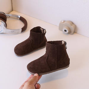 Botas para niños, otoño 2025, nuevas botas cortas de moda británica para niñas, versión coreana de botas individuales para niñas - Product Image 6